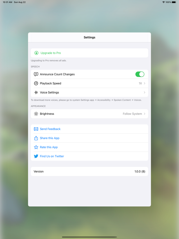 Screenshot #5 pour Voice Counter on Lock Screen