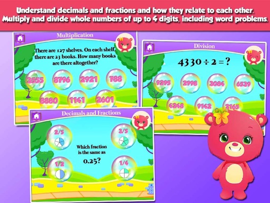 Screenshot #5 pour Bears 3rd Grade Learning Games