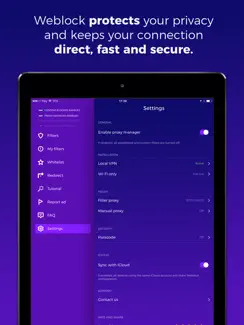 Weblock: adblock & proxy iPad image 4