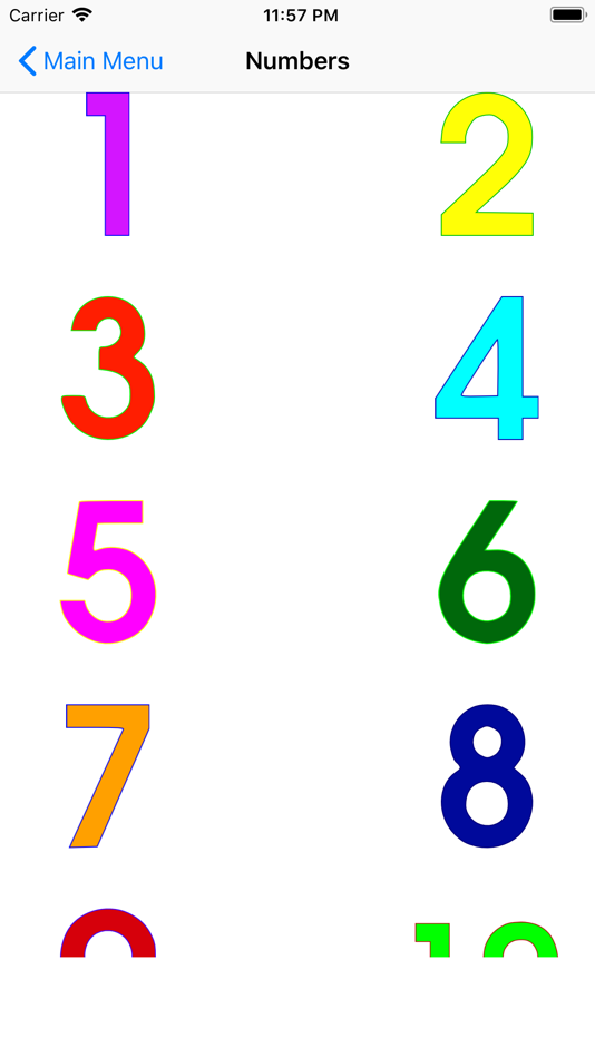 #9. Numbers, Shapes and Colors (iOS) By: Azamat Orazbayev