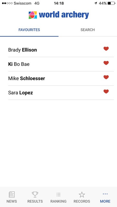 World Archery iPhone screenshot 5 - Sports app