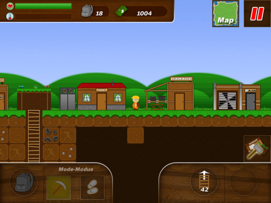 Treasure Miner - 2d gem mine iPad app afbeelding 1