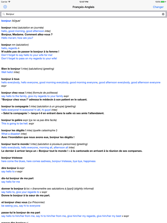 Screenshot #4 pour Dictionnaire Français–Anglais