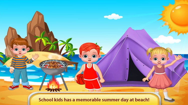 School Kids Summer Beach Fun screenshot-4