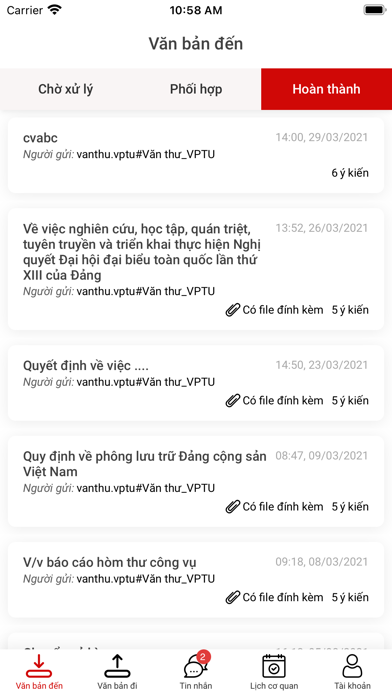 Quản Lý Văn Bản Screenshot