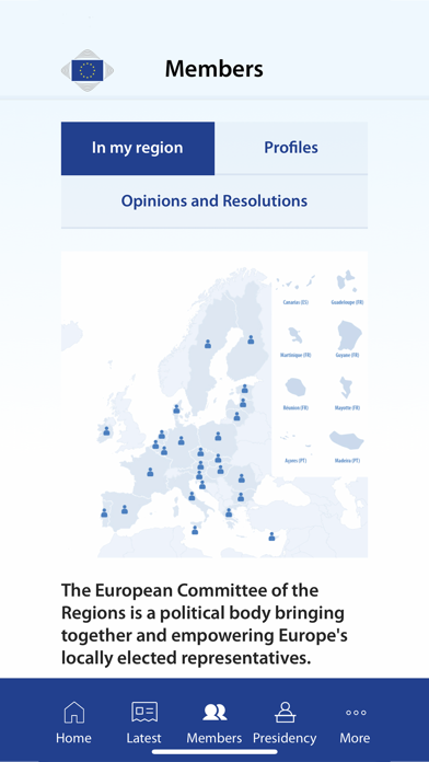 EU Committee of the Regions Screenshot