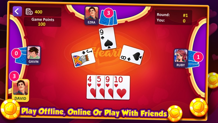 Hearts: Casino Card Game