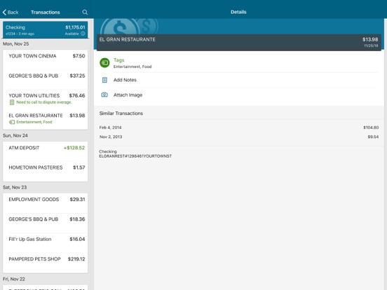 CNB Mobile iPad screenshot 2 - Finance app
