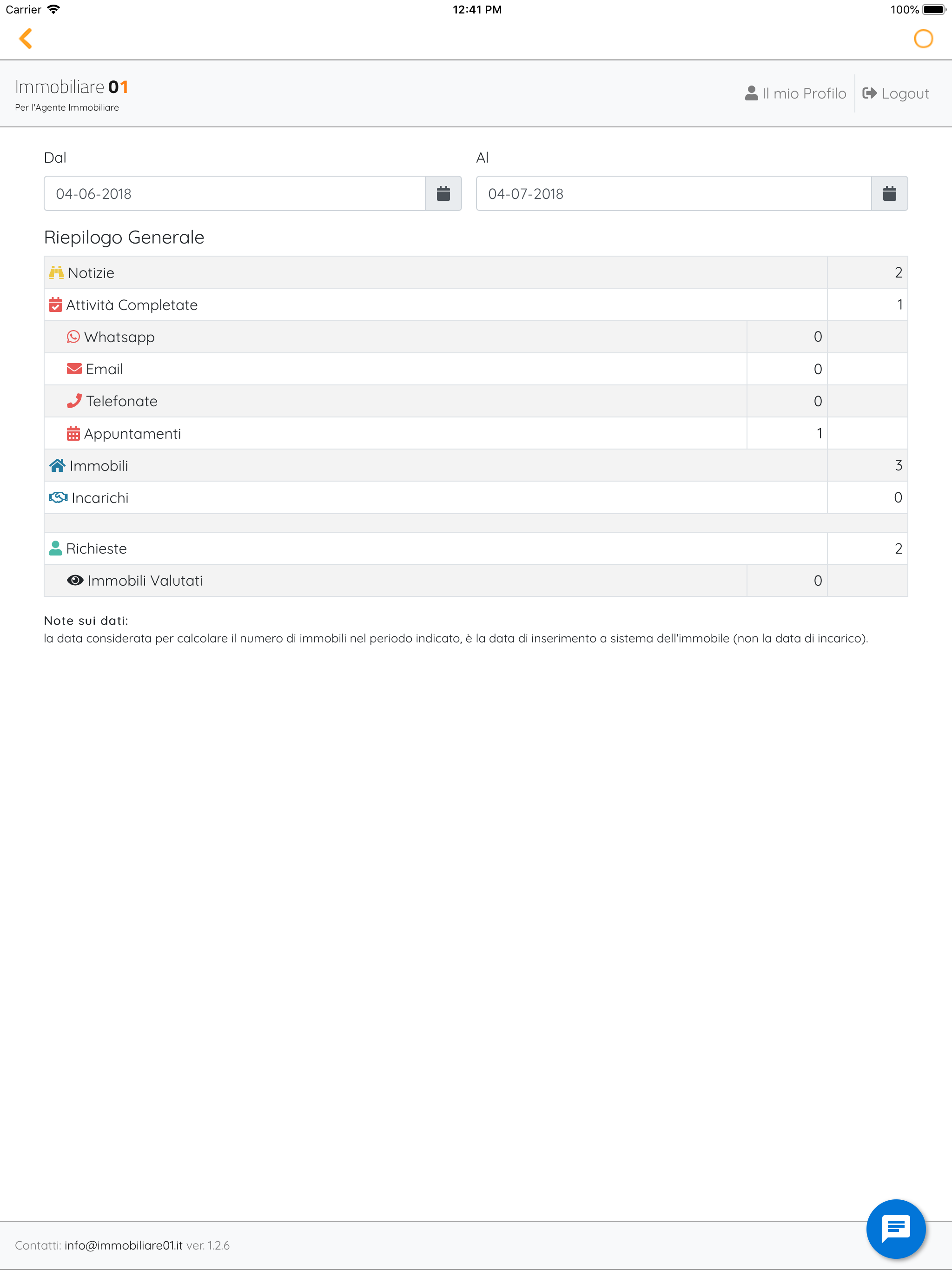 Immobiliare 01 - App x Agente