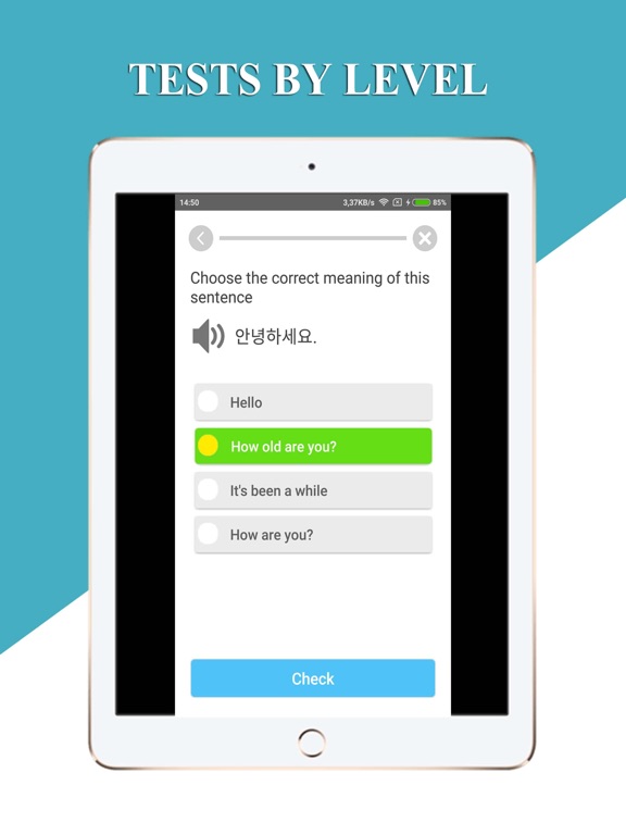 Learn Korean - Phrase and Word iPad screenshot 4 - Education app