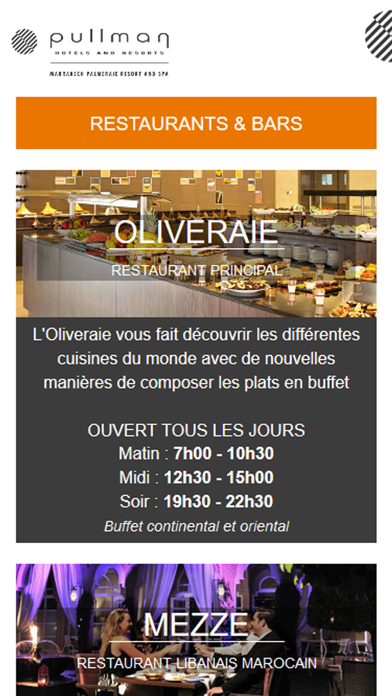 Pullman Marrakech News app screenshot