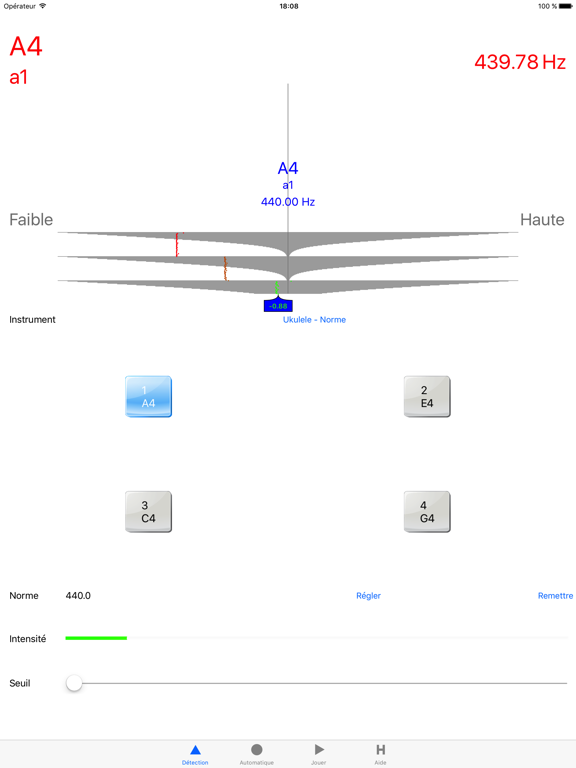 Screenshot #4 pour Accordeur d'ukulélé