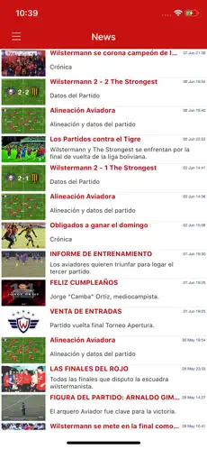 Capture 1 Wilstermann App iphone