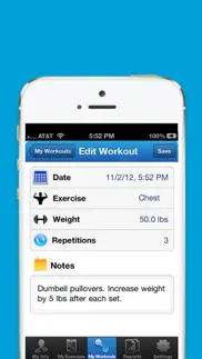 iexercise journal iphone screenshot 4