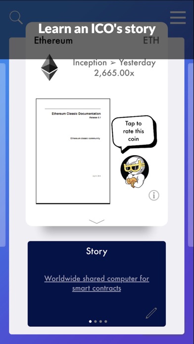 Screenshot #3 pour Coinswipe ICO Rating Platform