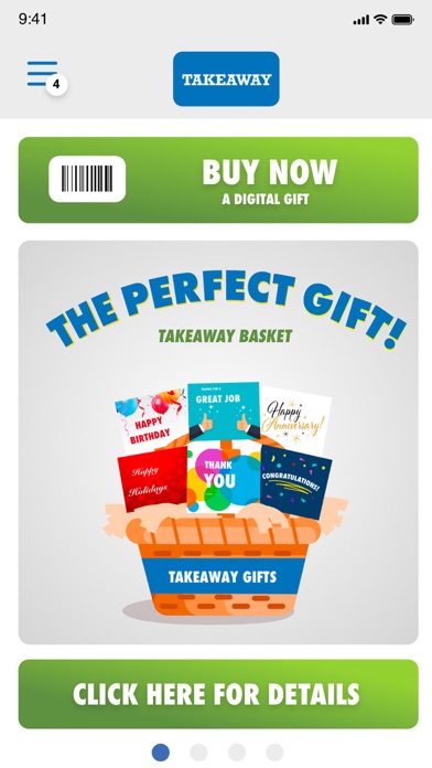 TAKEAWAY Digital Gift Screenshot
