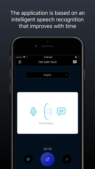 Captura de pantalla de Voice Dictation Pro en iPhone 3