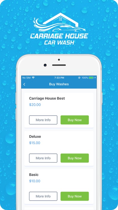 Carriage House Car Wash App Screenshot