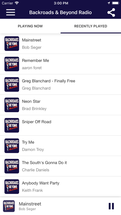 Screenshot #2 pour Backroads & Beyond Radio