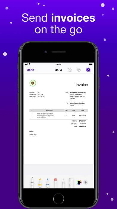 Orbit: Time-based Invoicing Screenshot