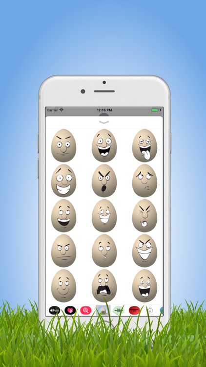 Cute Egg Emojis Stickers