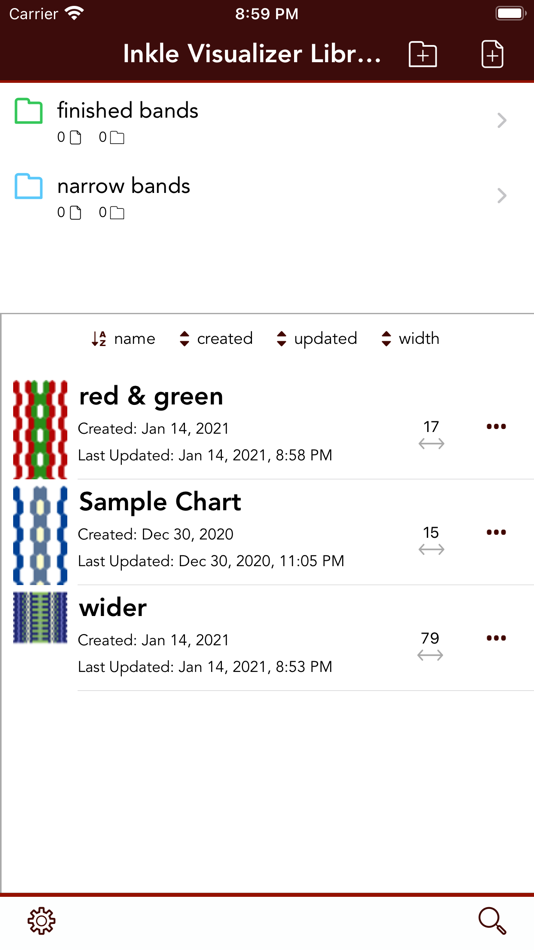 #2. Inkle Visualizer (iOS) By: Knit Foundry LLC