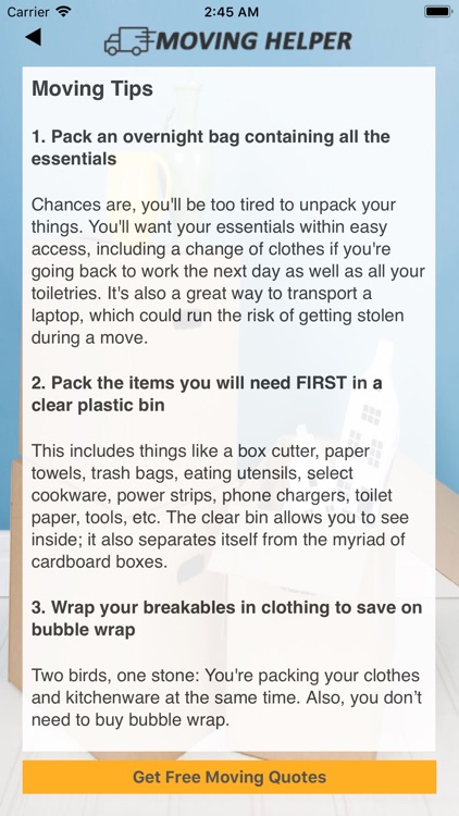 Moving Cost Calculator & Help