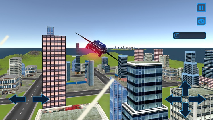 Futuristic Flying Car Rescue screenshot-3