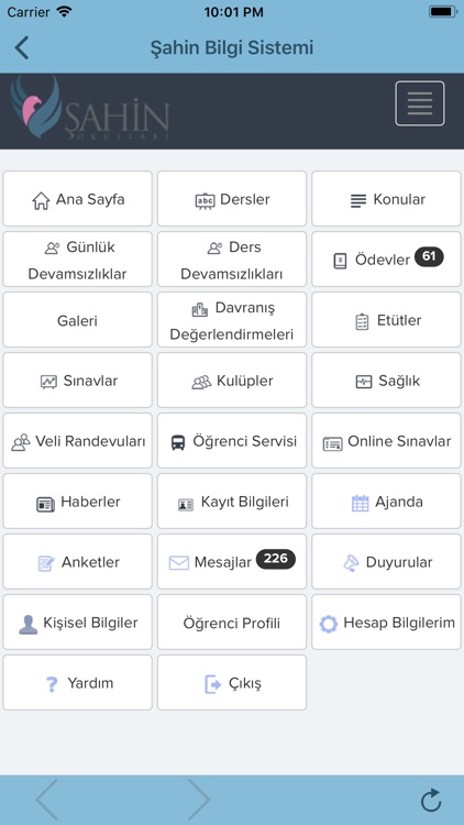 Şahin Okulları Bilgi Sistemi
