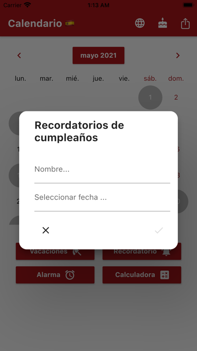 Calendario Español 2024 Screenshot