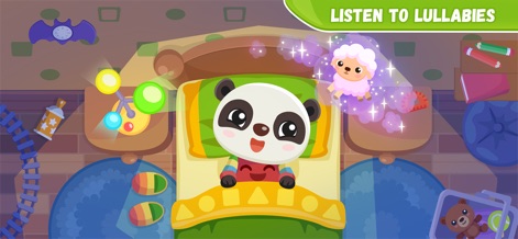 Games for Kids 4-5 Years Old - The app offers soothing lullabies accompanied by calming bedtime scenes and gentle visual elements, designed to help children relax and prepare for sleep.