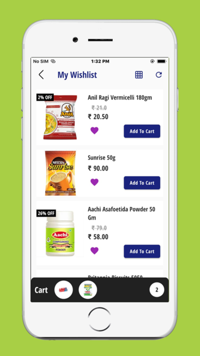 Unipro Shopping App Screenshot