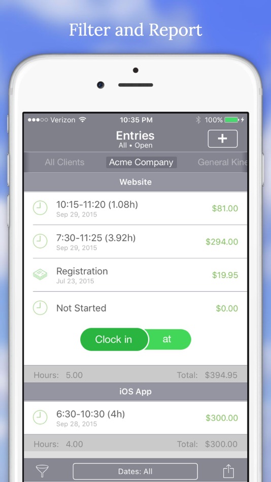 #1. Billing Hours - Time Tracking (iOS) 由: Birdsoft LLC