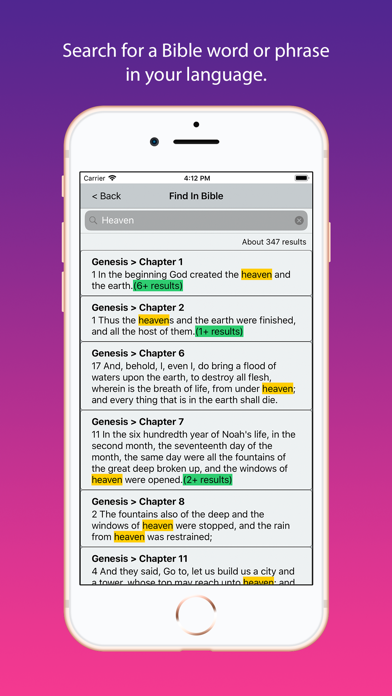 KJV King James Bible Offline iPhone screenshot 5 - Reference app