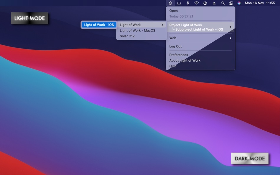#4. Light of Work Time Control (macOS) 由: ABSER TECHNOLOGIES S.L.