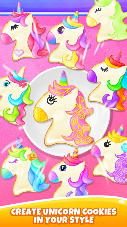 Sweet Unicorn Rainbow Cookies