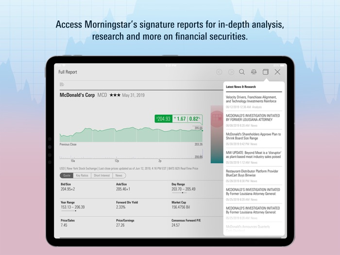Morningstar for iPad