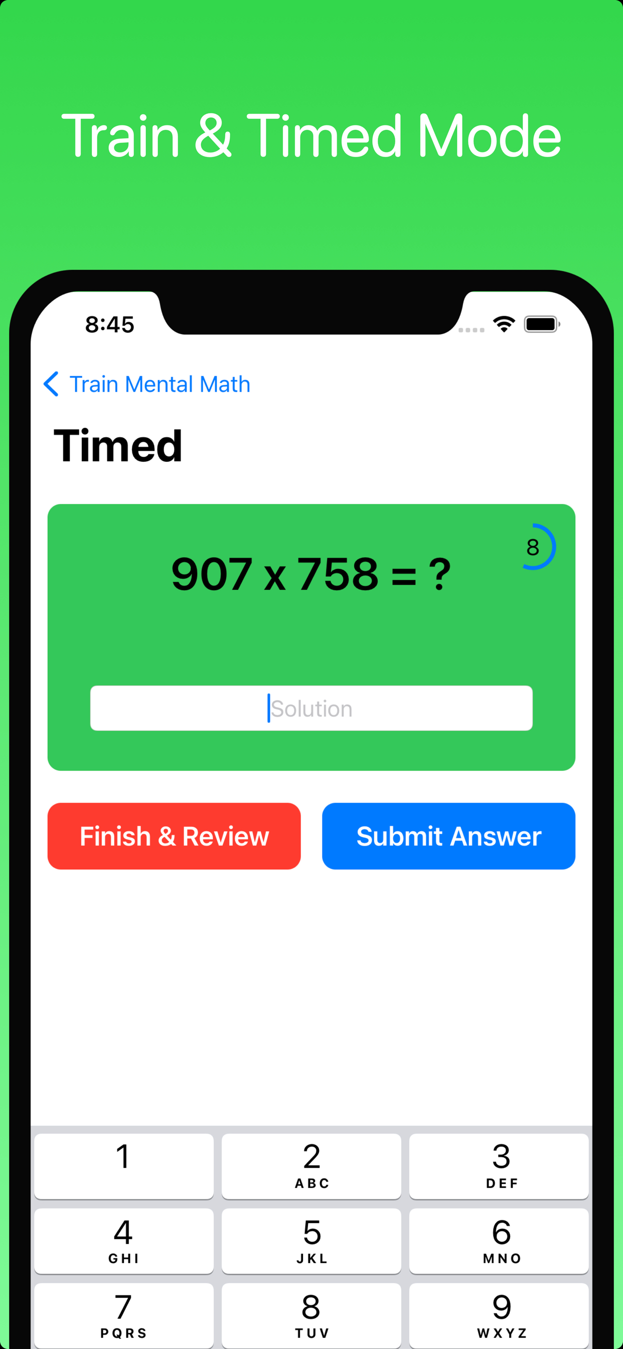 Mental Math Training: 1x1