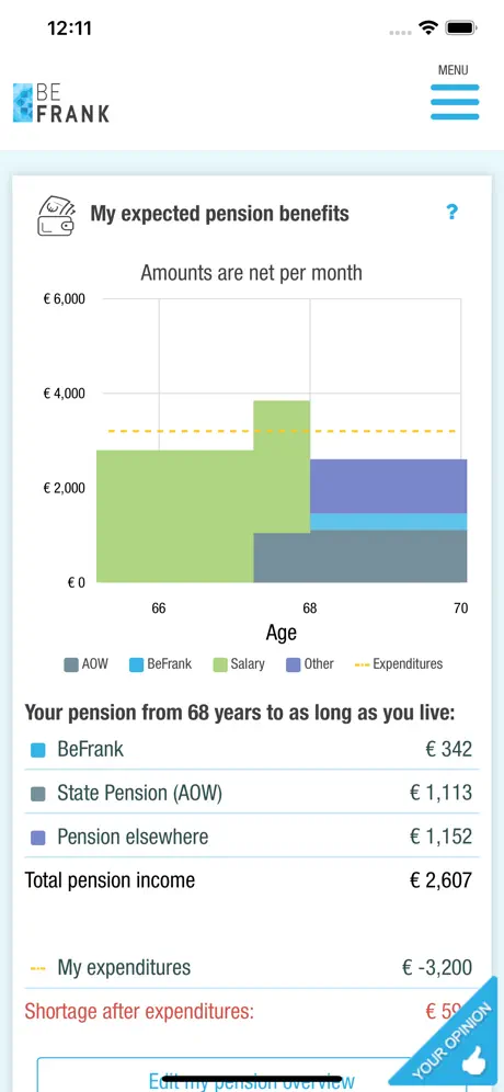 BeFrank - My Pension