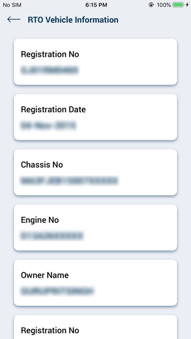 Indian Vehicle Info - RTO Plus Screenshot