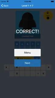 guess the character quiz game iphone screenshot 2