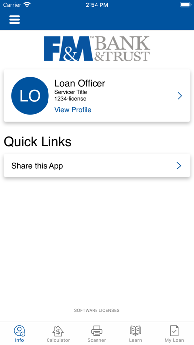 F&M Bank & Trust Mortgage Screenshot