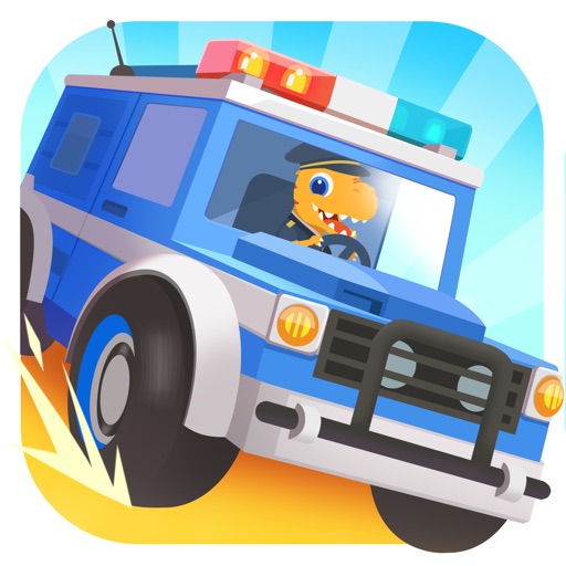 Dinosaur Police Car