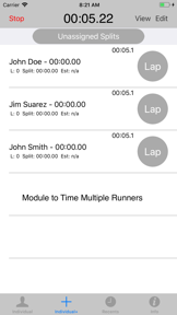StopWatch for Cross Country screenshot