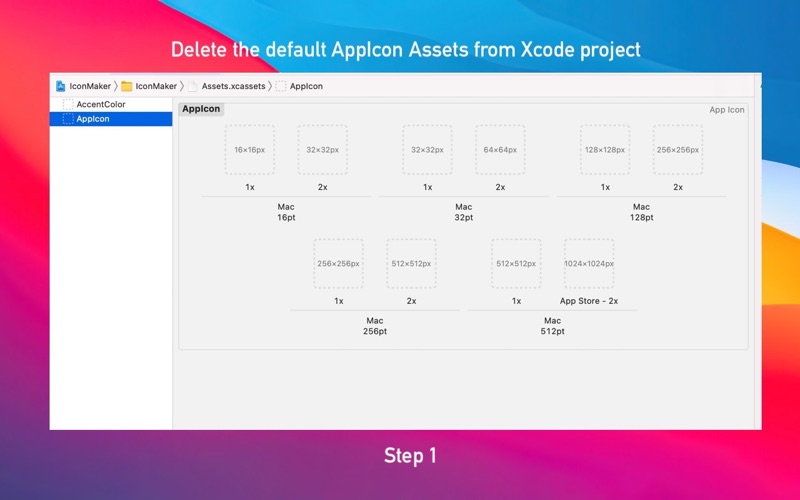 How to cancel & delete assets maker for xcode 2
