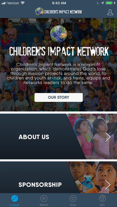 Children's Impact Network Screenshot