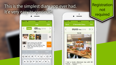 Screenshot #1 pour 2 Seconds Diary