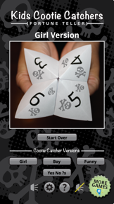 Cootie Catcher Fortune Teller screenshot