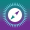Provides a FLAT VIEW COMPASS and an AUGMENTED REALITY 3-D VIEW showing the local wind and weather conditions with animated wind vectors
