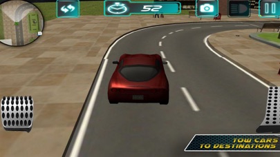 Red Car City Tran Sim screenshot 1